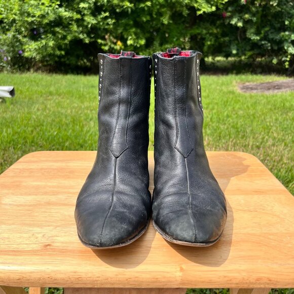 Jeffery West Muse HELTER SKELTER Front Seam Leather Chelsea Boots Size 11 - Picture 2 of 13